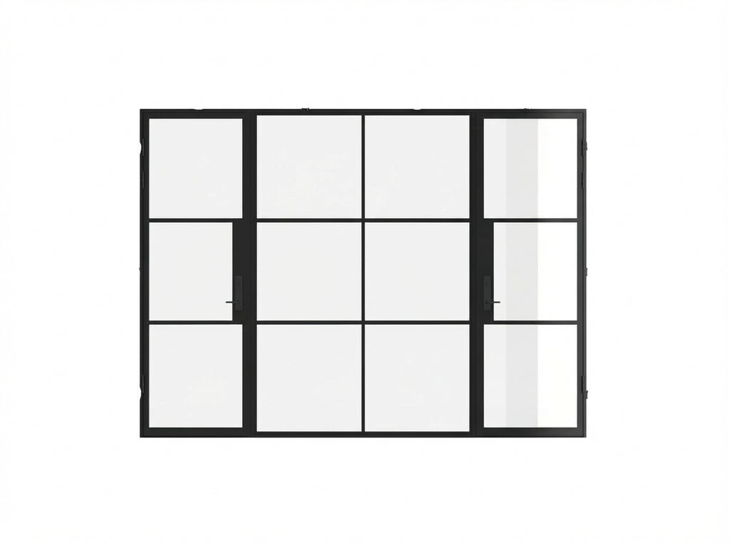 Dual Single with Middle Fixed Panel Flat