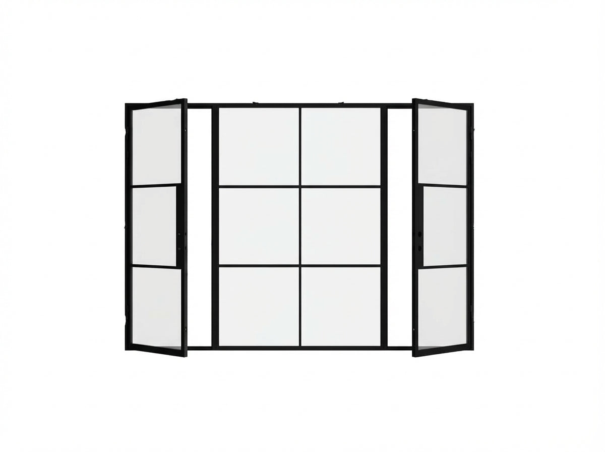 Dual Single with Middle Fixed Panel Flat