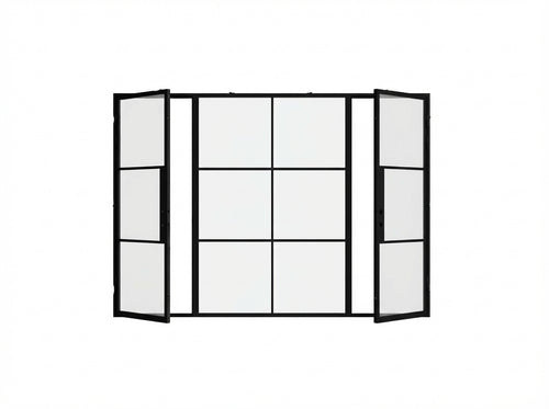 Dual Single with Middle Fixed Panel Flat