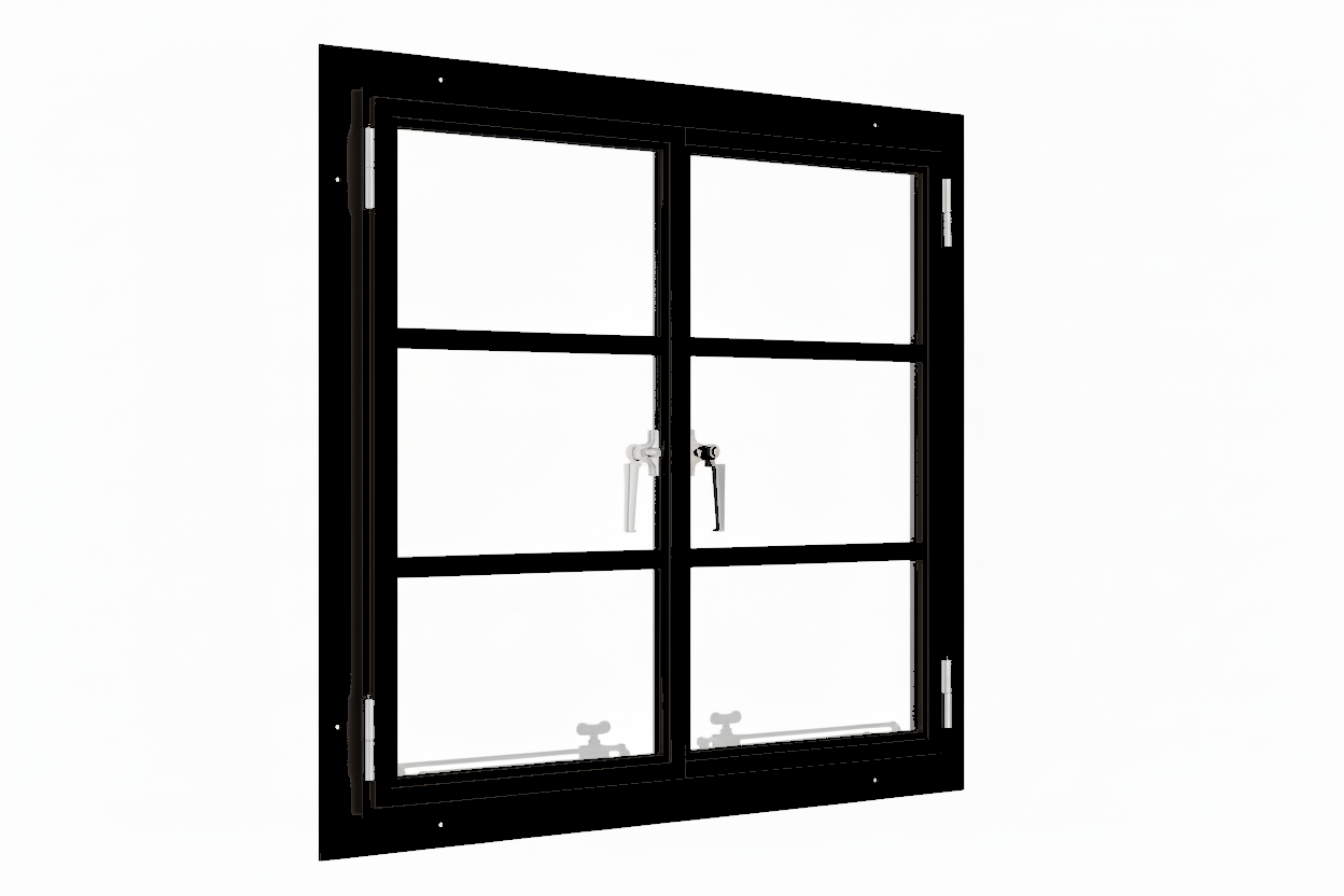 Window 0V 2H - Double Casement Square